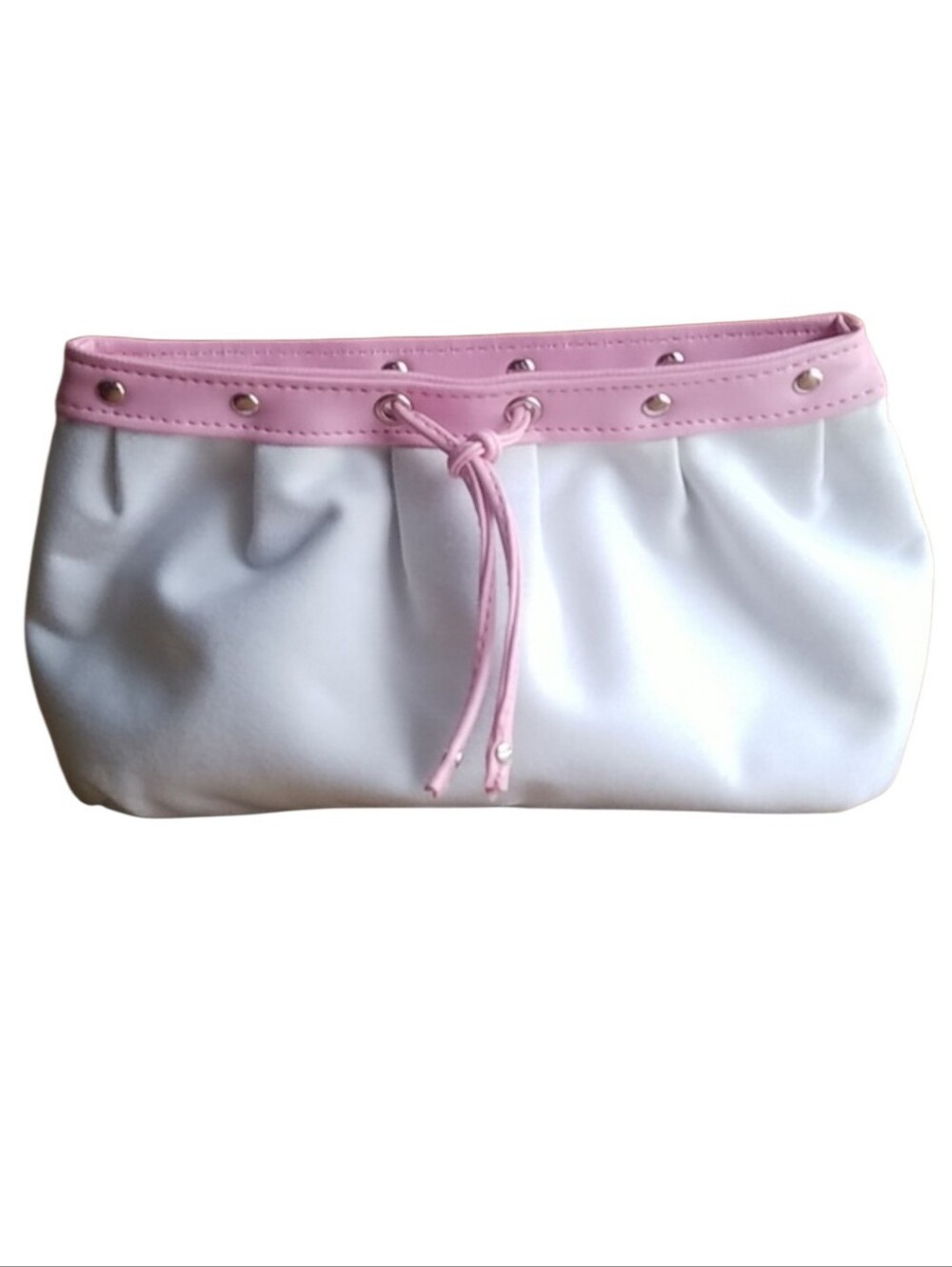 Rare Yves Saint Laurent YSL vintage cosmetic travel clutch bag studded